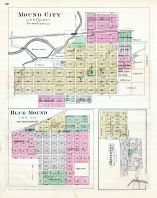 Mound City, Blue Mound, Arrington, Kansas State Atlas 1887